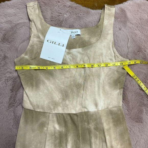 Gilli Neutral Tie Dye Sleeveless Scoop Neck Fit And Flare Dress Size Sma… - Picture 7 of 11